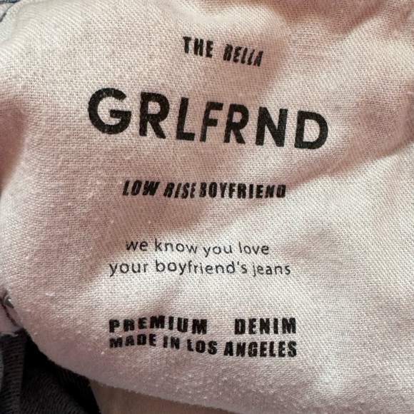 GRLFRND Bella Low Rise Boyfriend Jeans Color Echo Park Size 23 - Picture 6 of 7